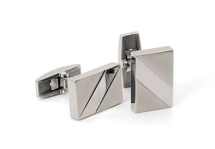 0603-01 Boccia Titanium Cufflinks