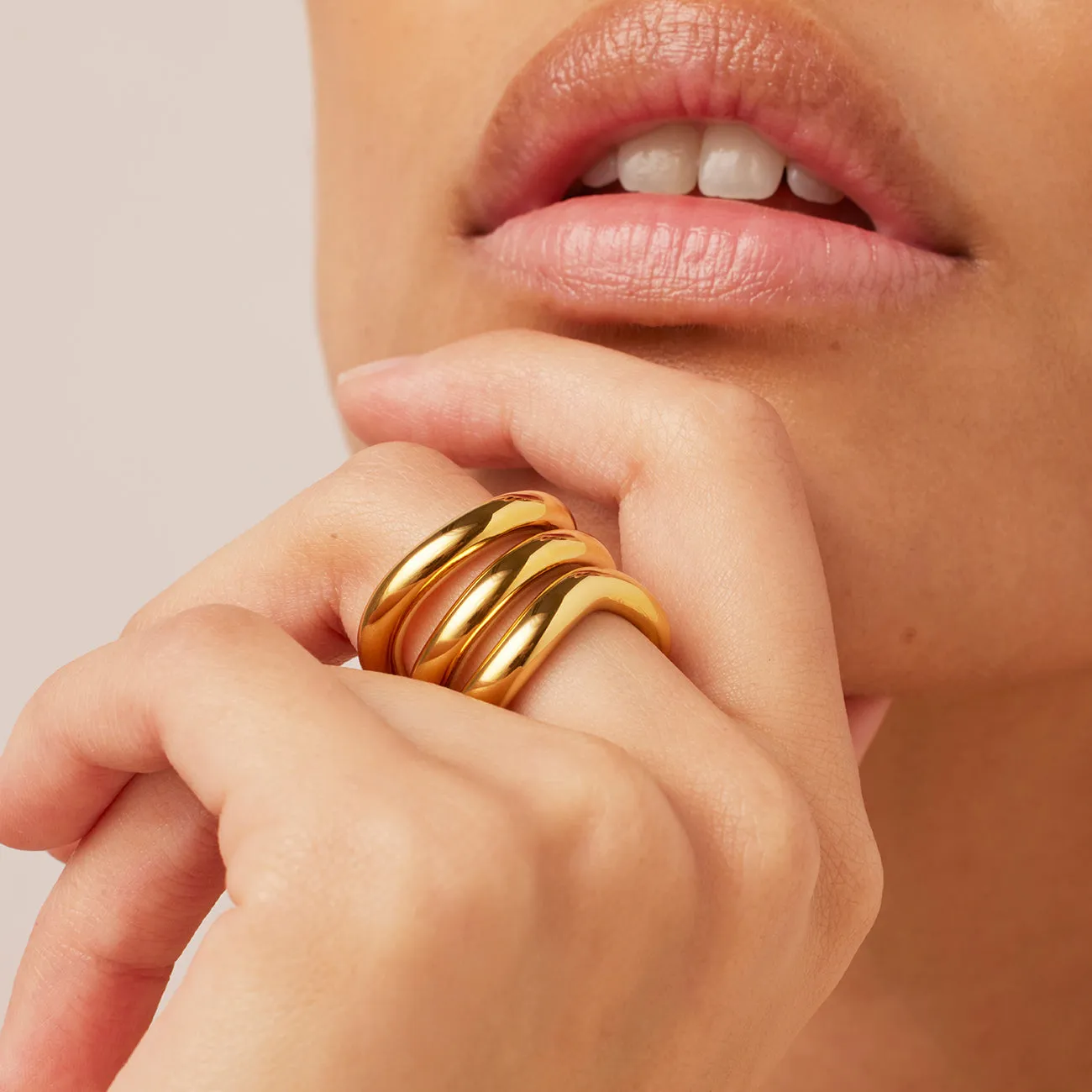 14K Gold Stackable Gala Ring