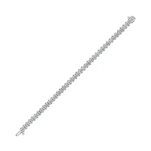 14KT White Gold & Diamond Classic Book Tennis Bracelet  - 10 ctw