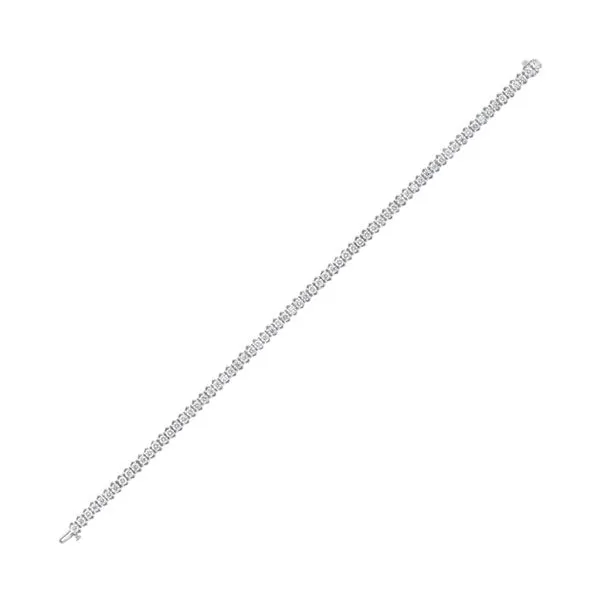 14KT White Gold & Diamond Classic Book Tennis Bracelet  - 5 ctw