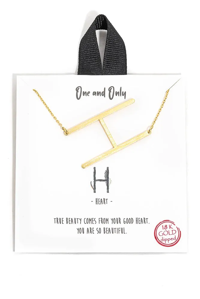 18k Gold Dipped Initial Letter Necklaces