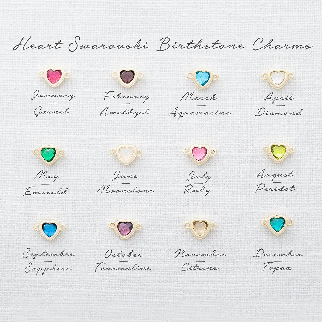 925 Silver Custom Stone Shop Personalized Heart Bracelets