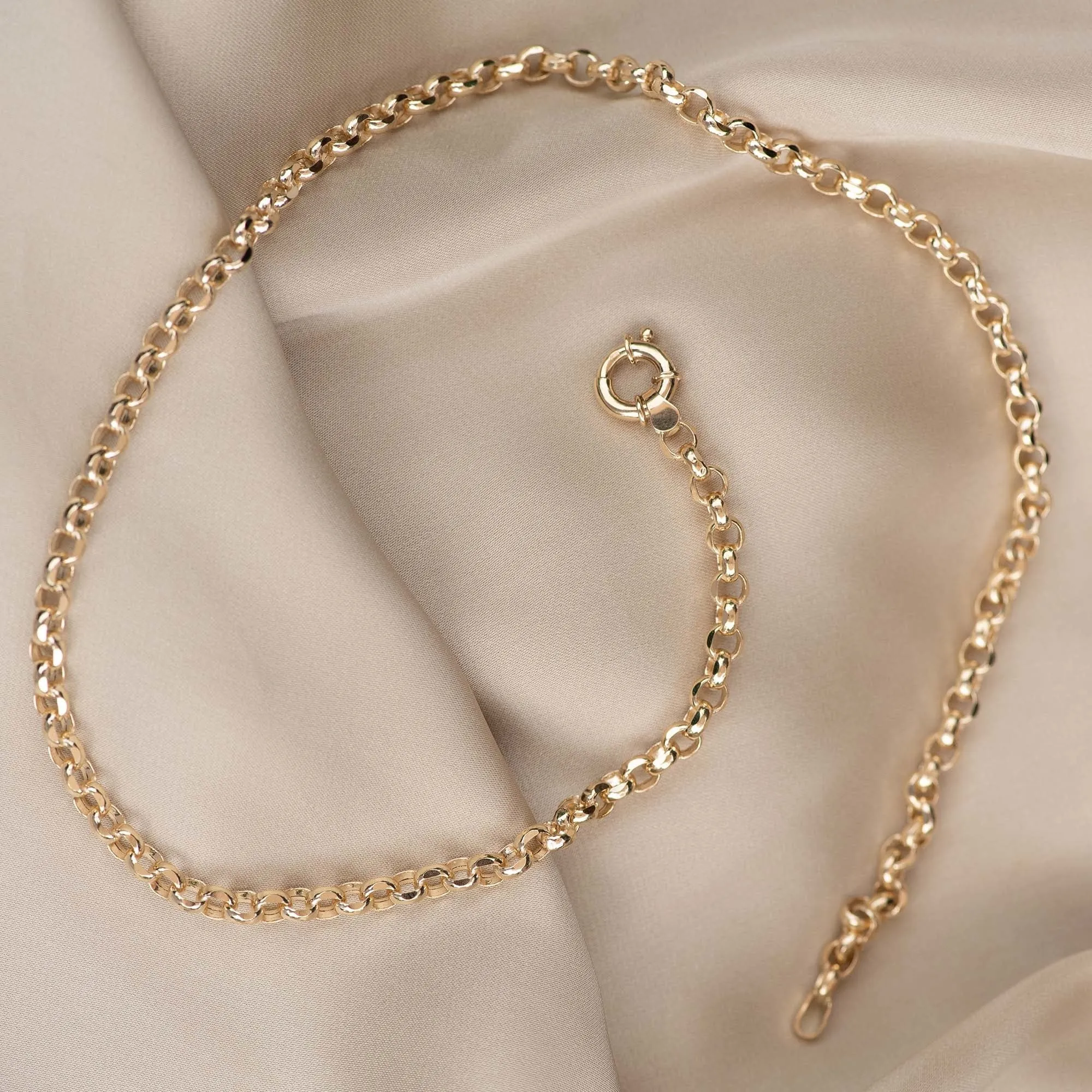 Aidee Pauline 14 karat gold necklace with chains