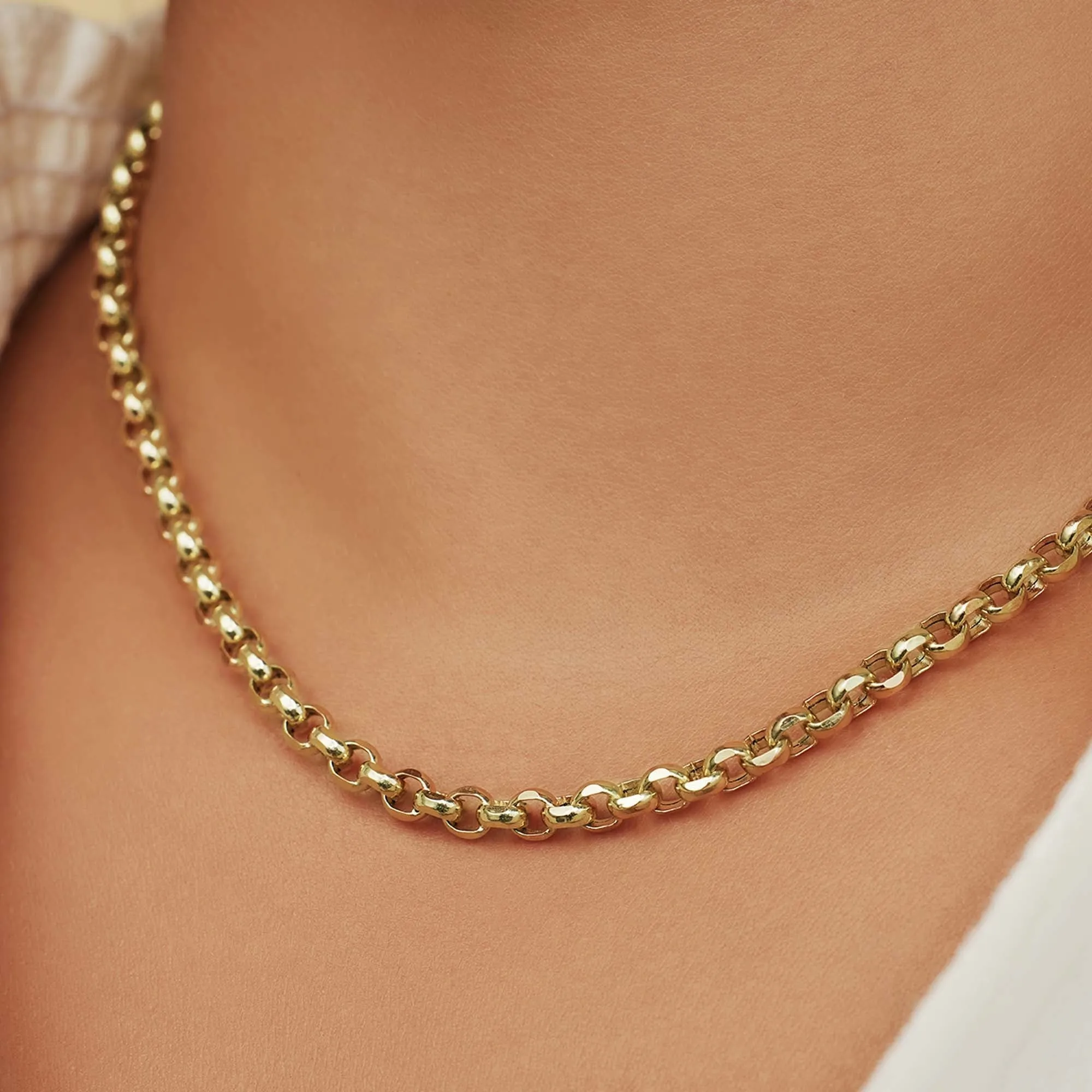 Aidee Pauline 14 karat gold necklace with chains