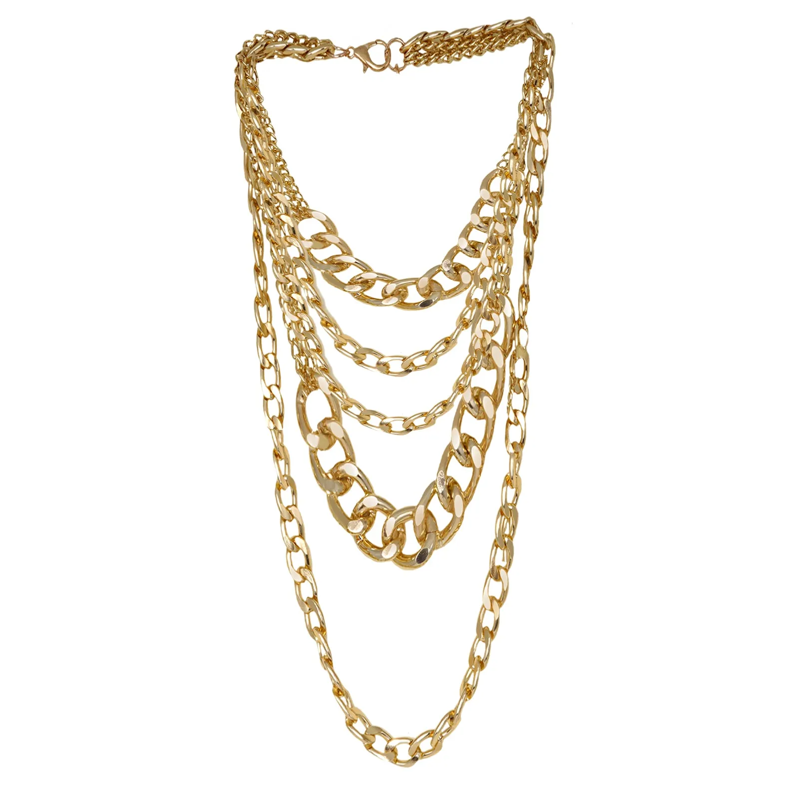 Alice Chain Link Gold Layered Necklace