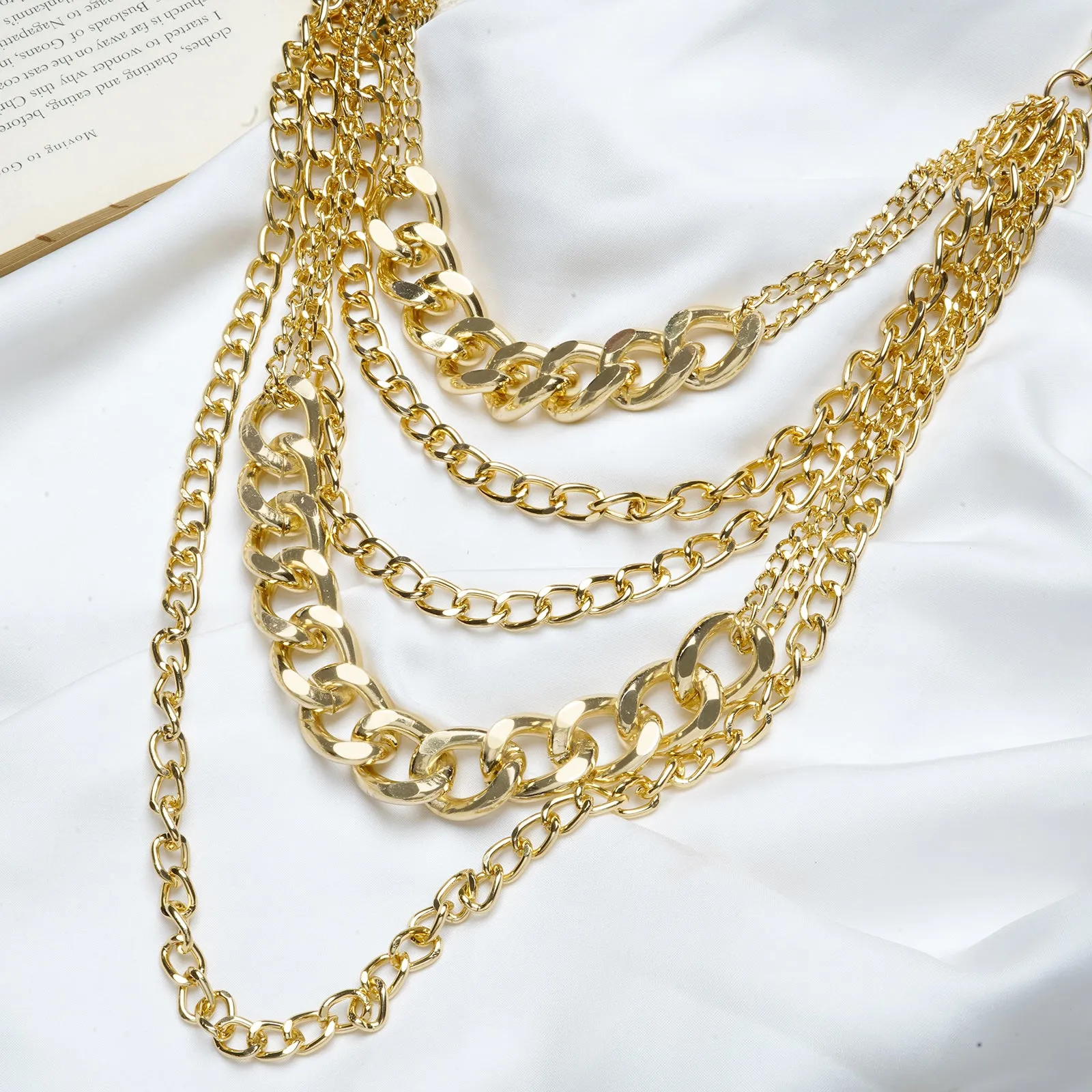 Alice Chain Link Gold Layered Necklace