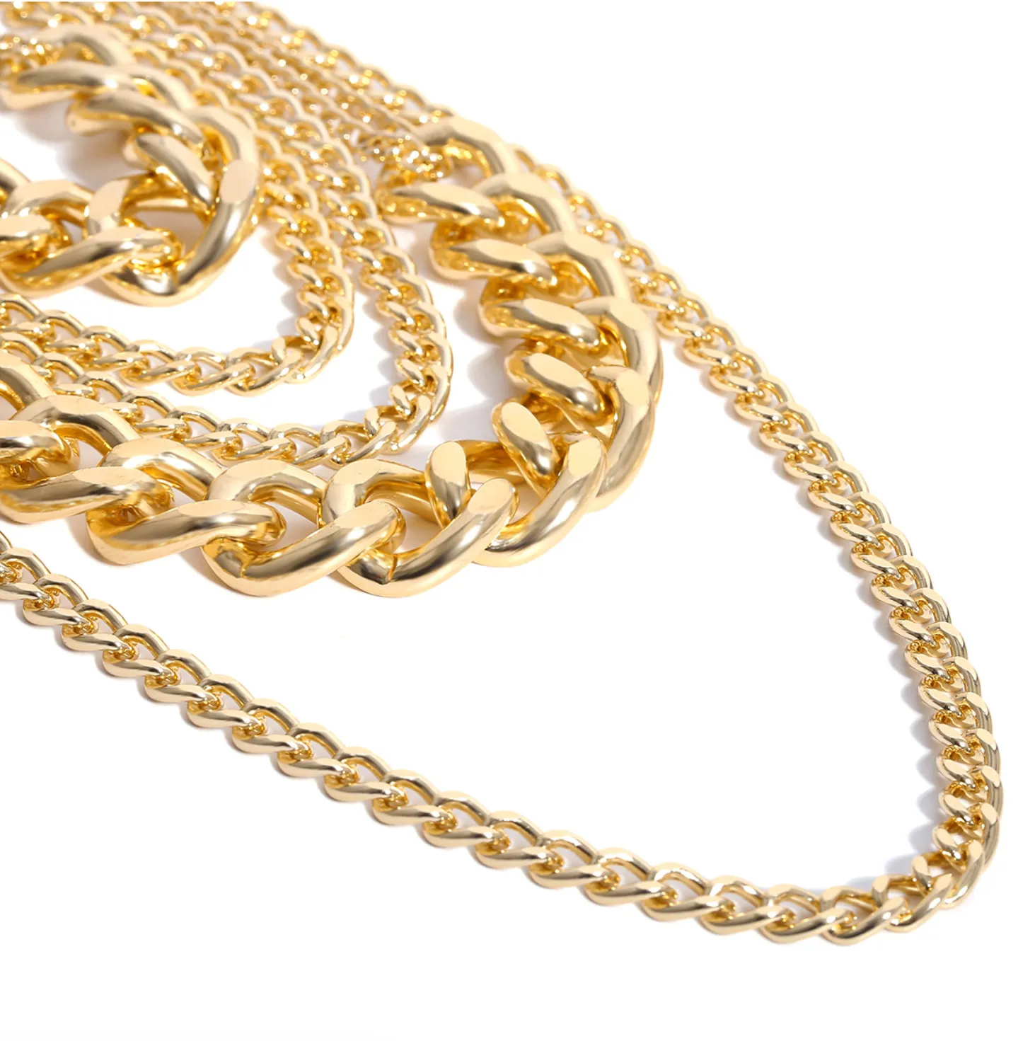 Alice Chain Link Gold Layered Necklace