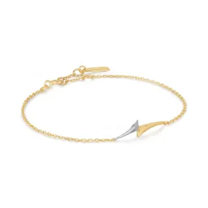 Ania Haie Gold Arrow Two-Tone Chain Bracelet