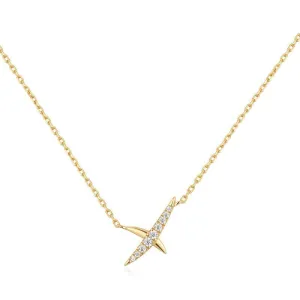 Ania Haie Gold Kiss Pave Necklace