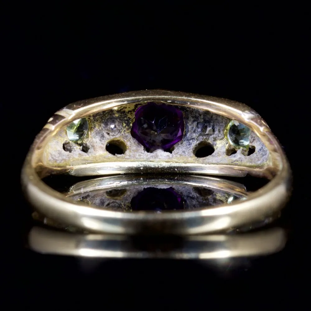 Antique Victorian Suffragette 18Ct Gold Ring Circa 1900