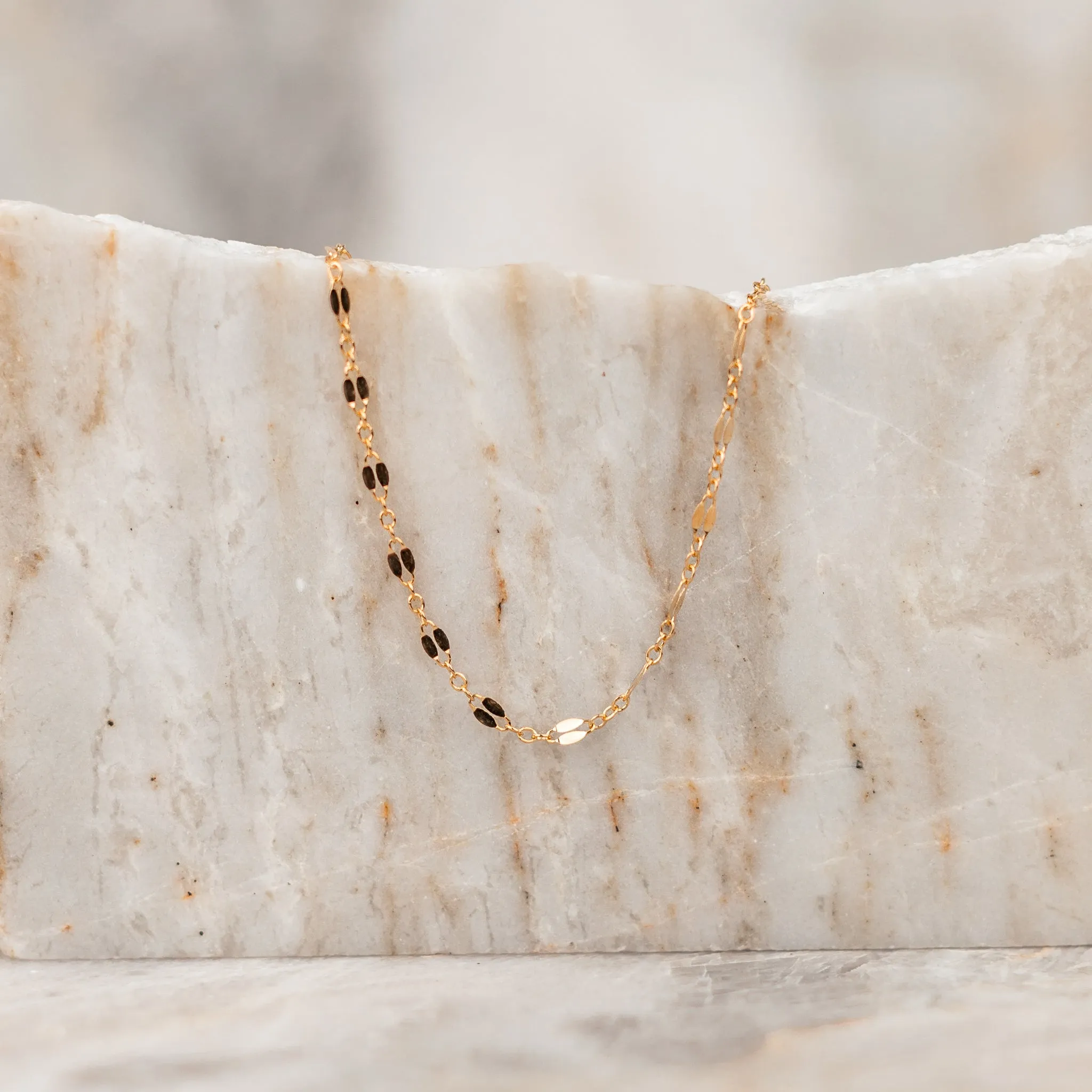 Aria Delicate Gold Chain Necklace