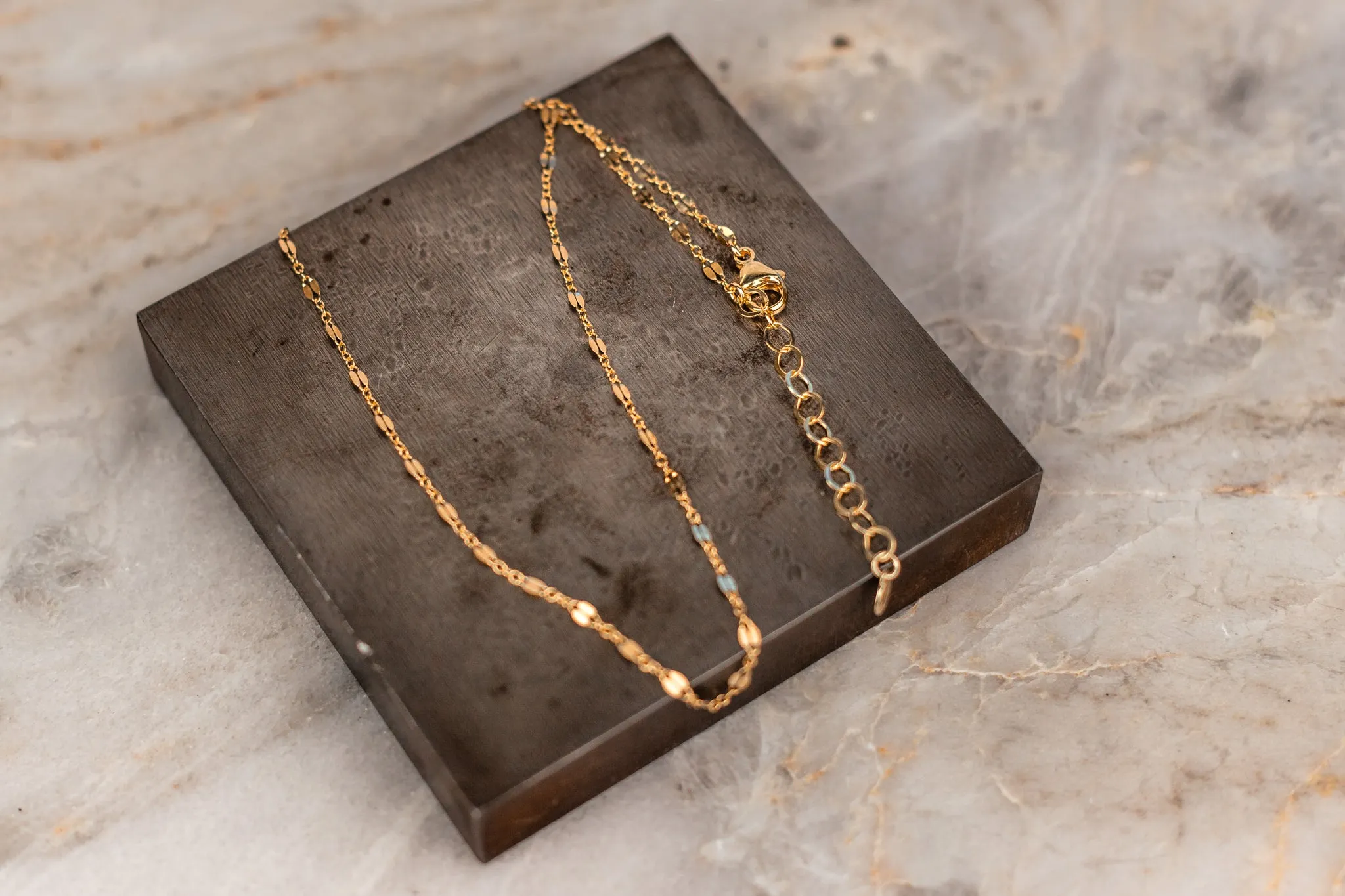 Aria Delicate Gold Chain Necklace