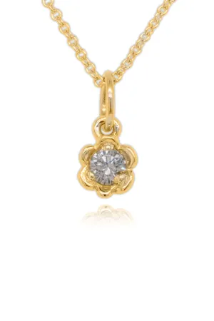 Barnacles ~ 3.5mm Gold Diamond Pendant