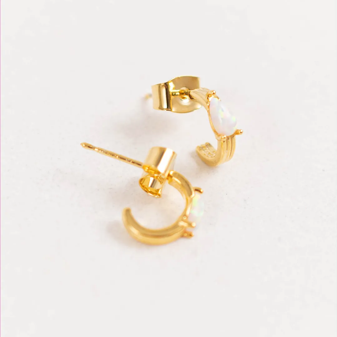 Bold Advances Earrings, Gold