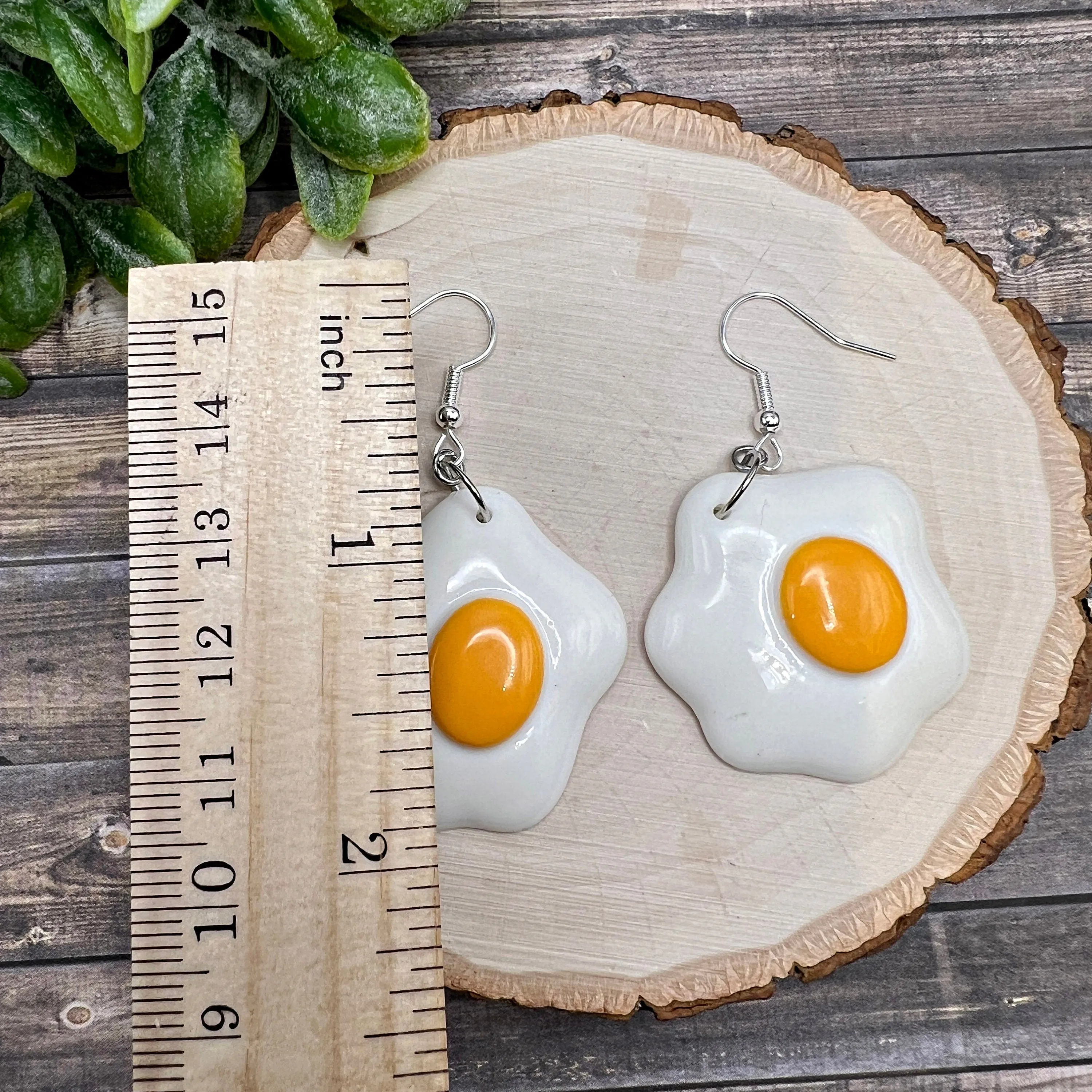 Bold Fried Egg Earrings