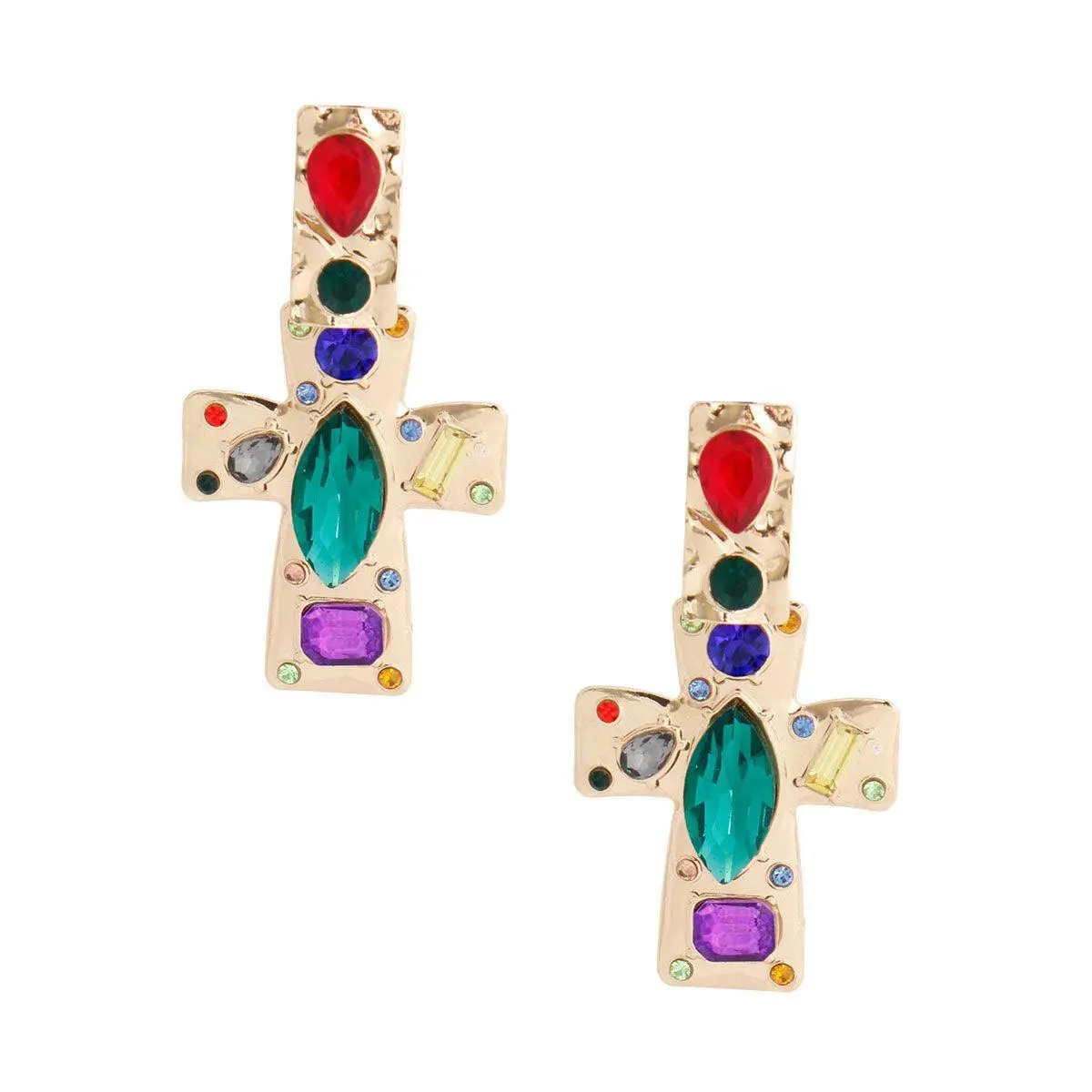 Chic Cross Drop Earrings for Women: Make a Bold Statement