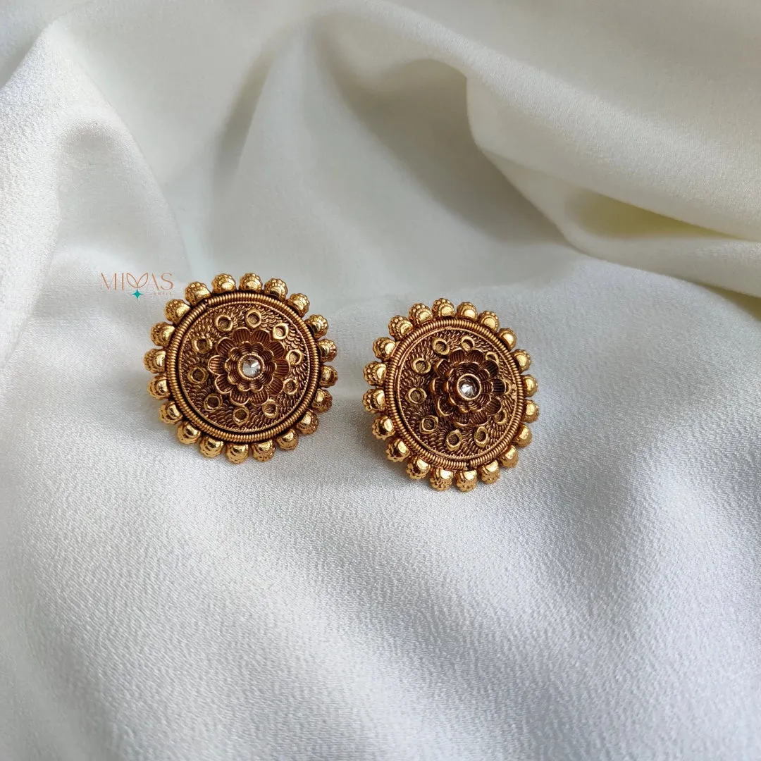 Classic Contemporary Floral Earring