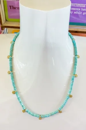 Daisy Aqua Necklace