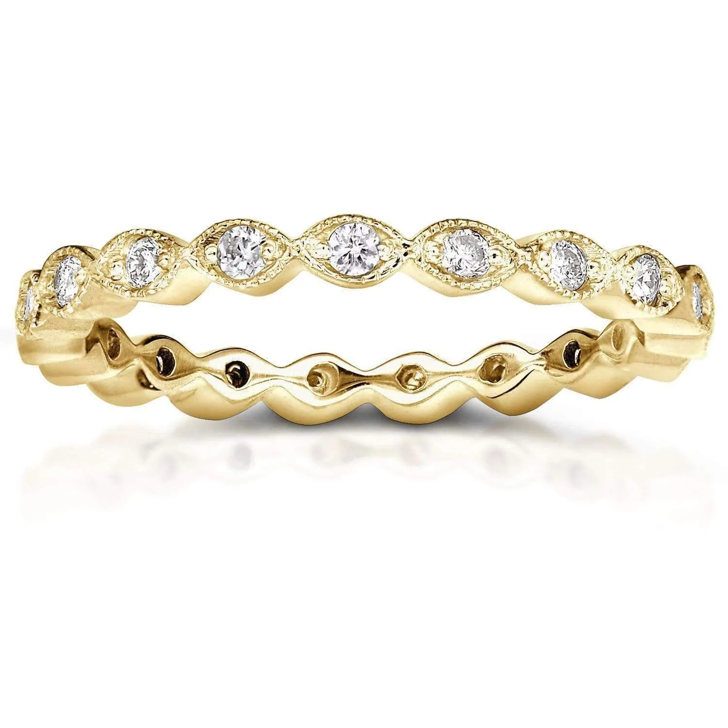 Eyelet Diamond Eternity Band