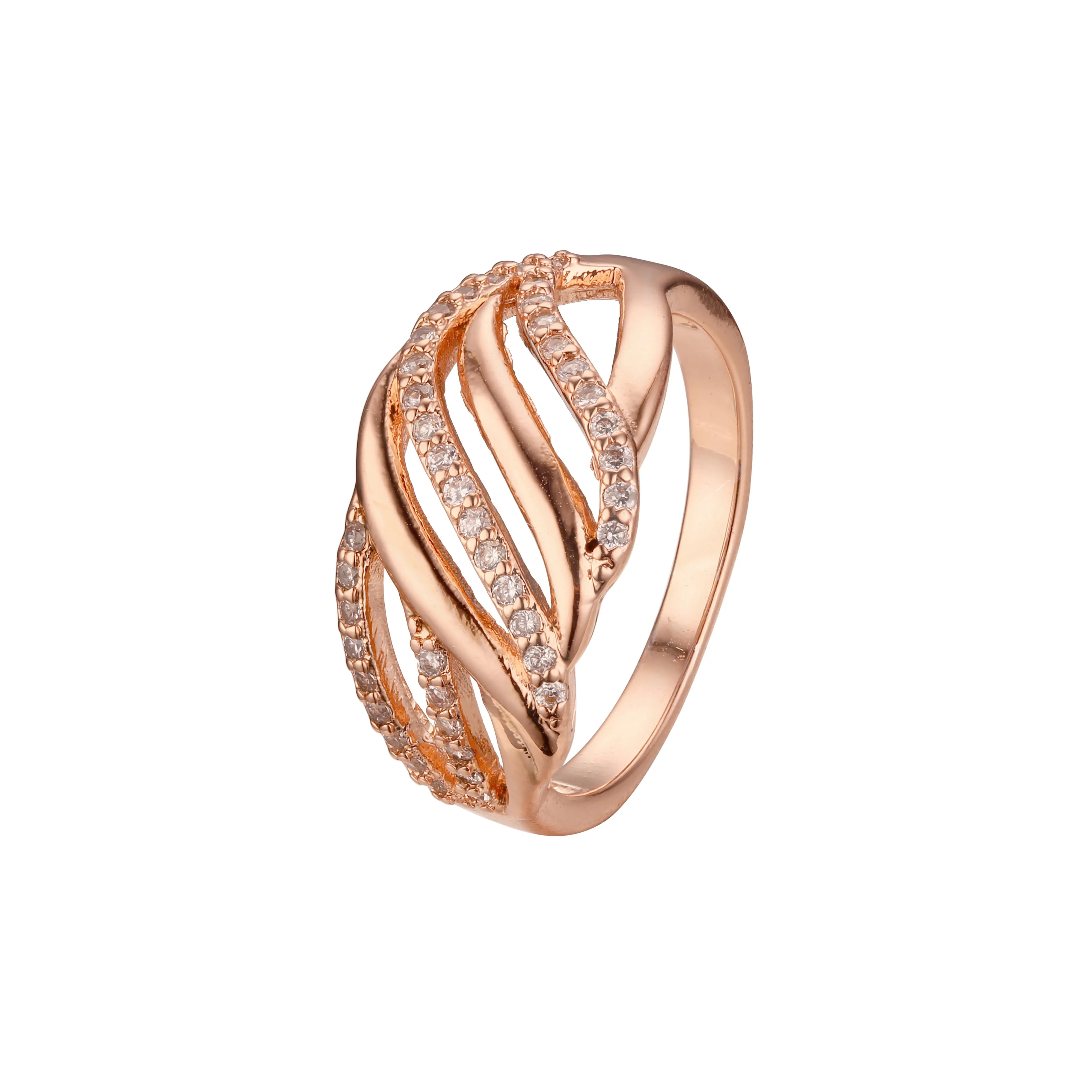 .Fashion rings in 14K Gold, Rose Gold plating colors