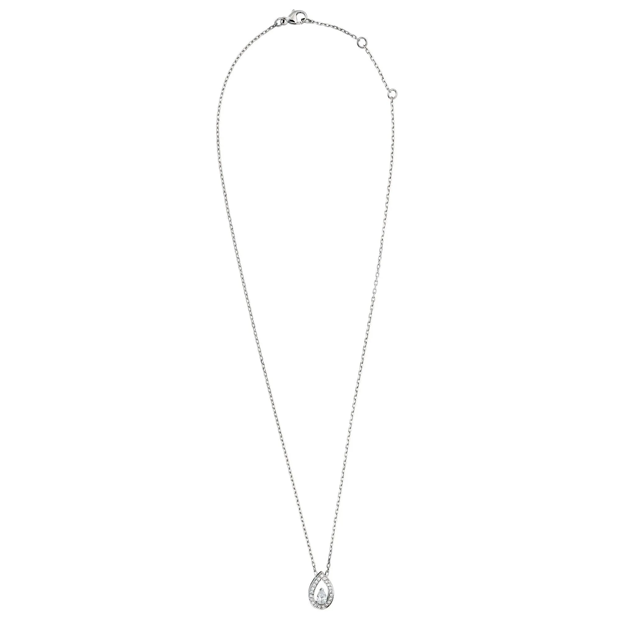 Fred of Paris .79ct Lovelight White Gold Diamond Necklace