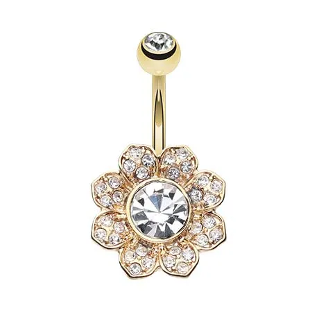 Gold Avens Flower Belly Bar