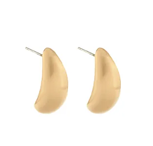 Gold Bold Teardrop Earring