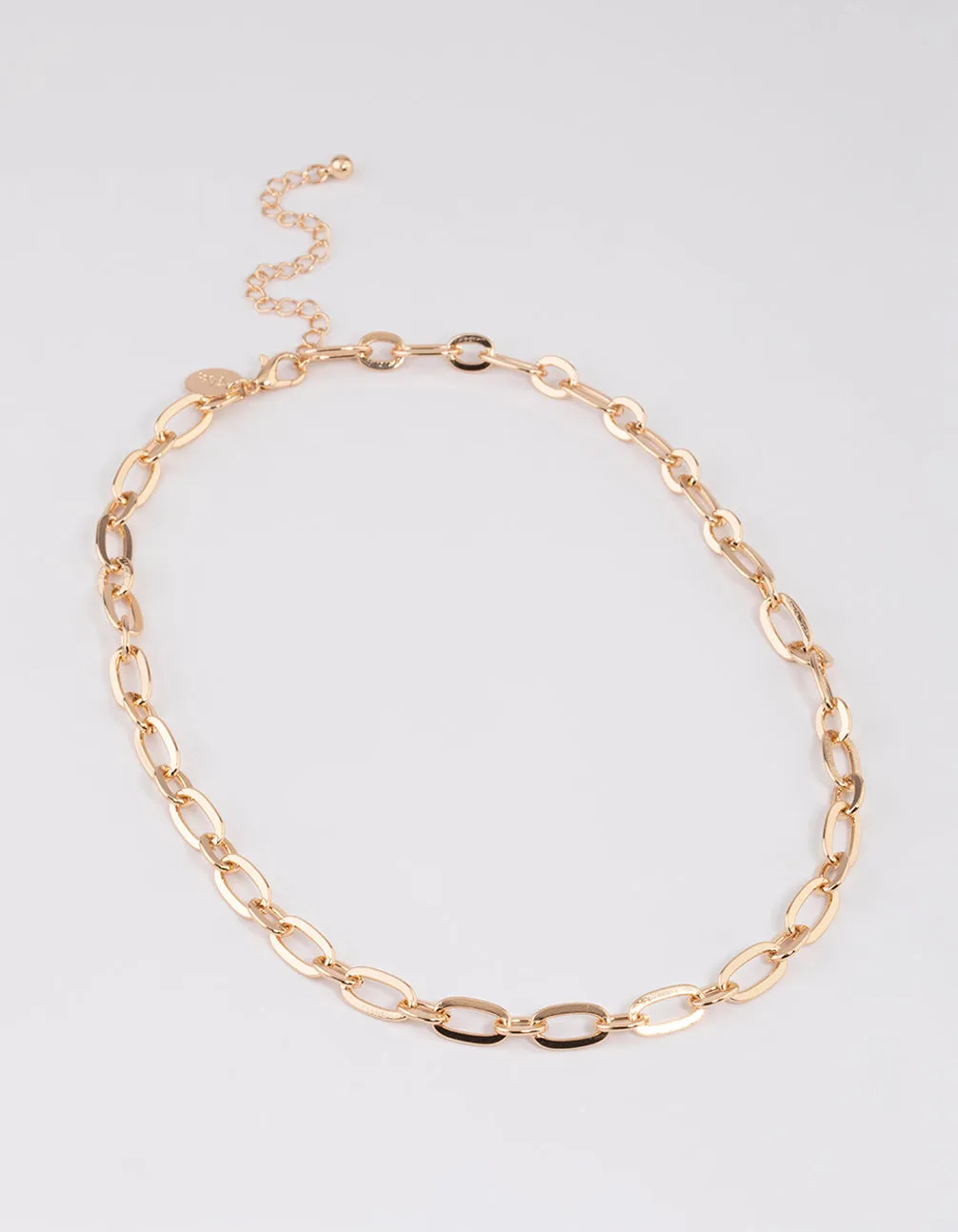 Gold Chain Link Necklace