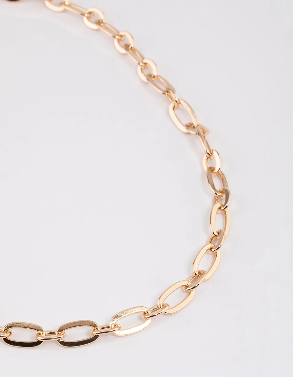 Gold Chain Link Necklace