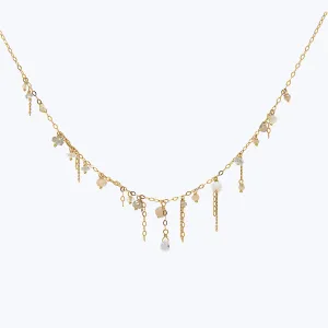 Gold Chain Sandstone Necklace