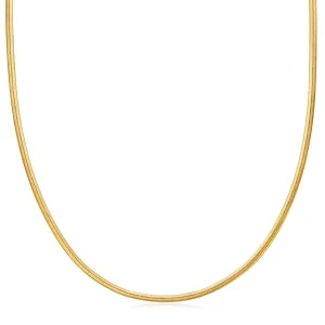 Gold Flat Snake Chain Necklace