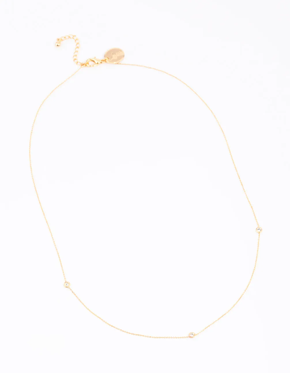 Gold Plated Cubic Zirconia Fine Necklace