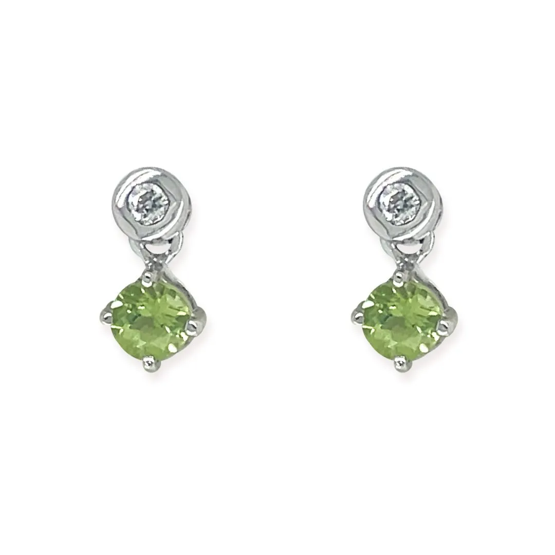 Green Sapphire Earrings