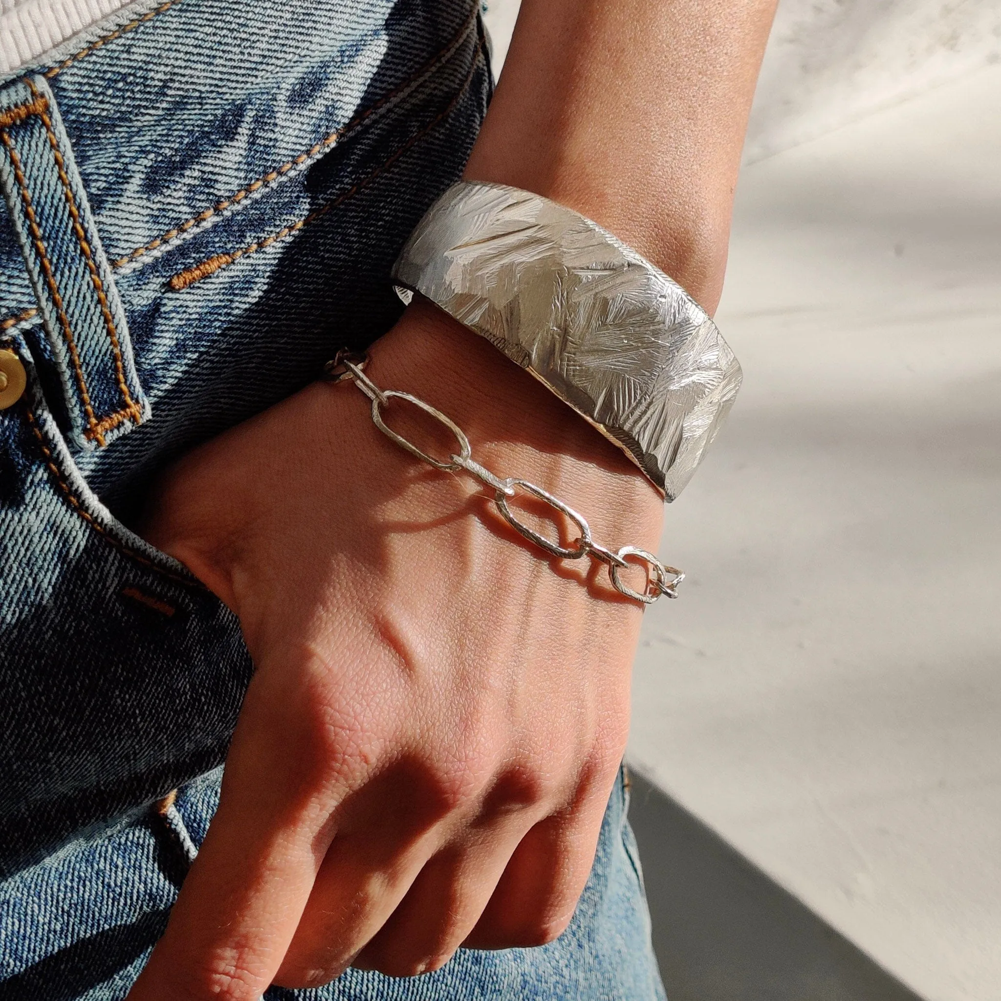 Heavy Cuff in Sterling Silver