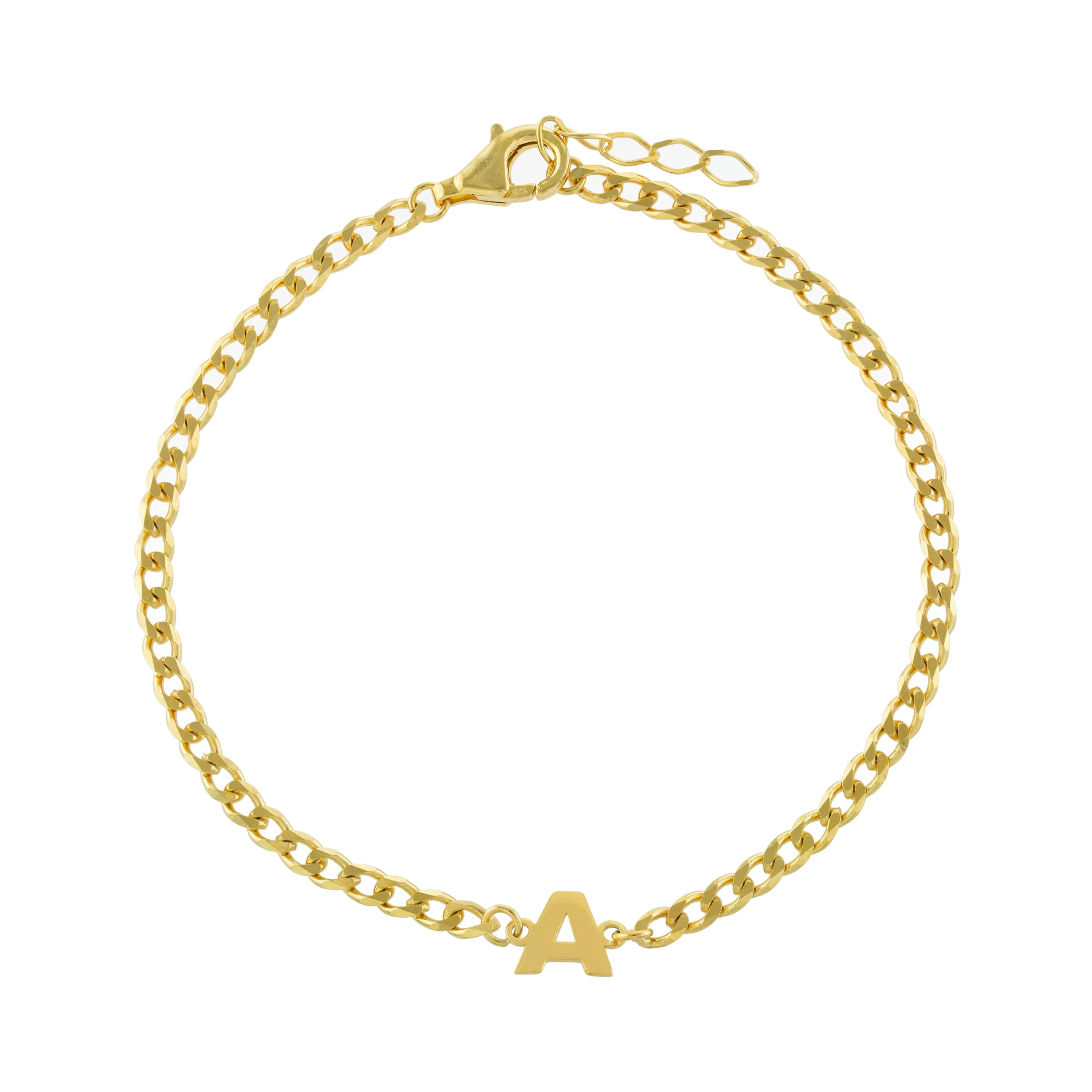 Initial Cuban Link Bracelet