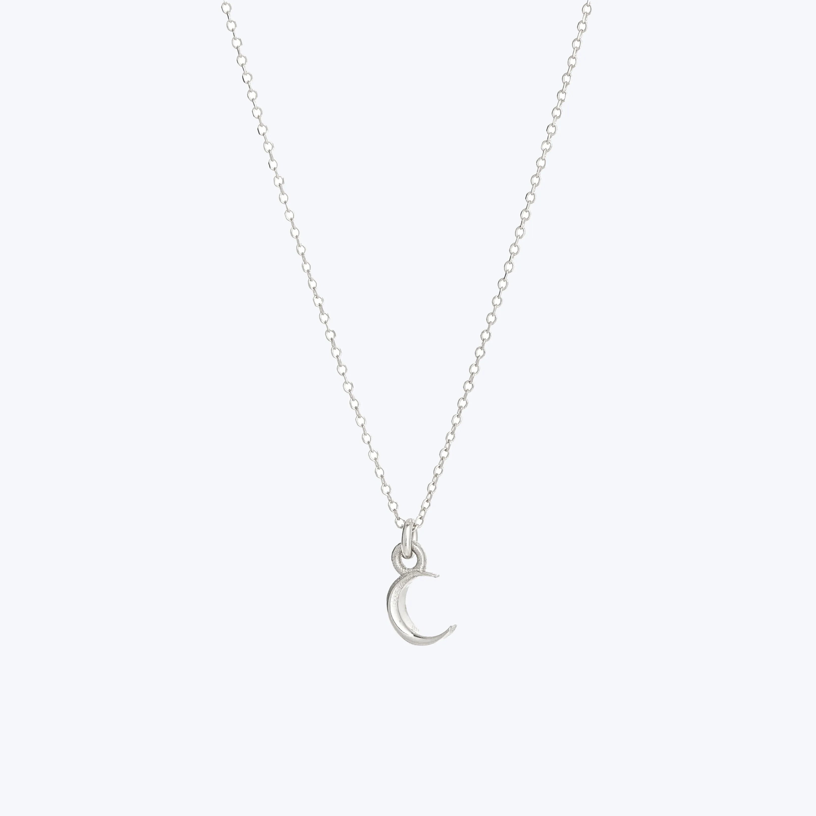 Itty Bitty Crescent Moon Charm Necklace