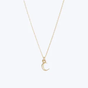 Itty Bitty Crescent Moon Charm Necklace