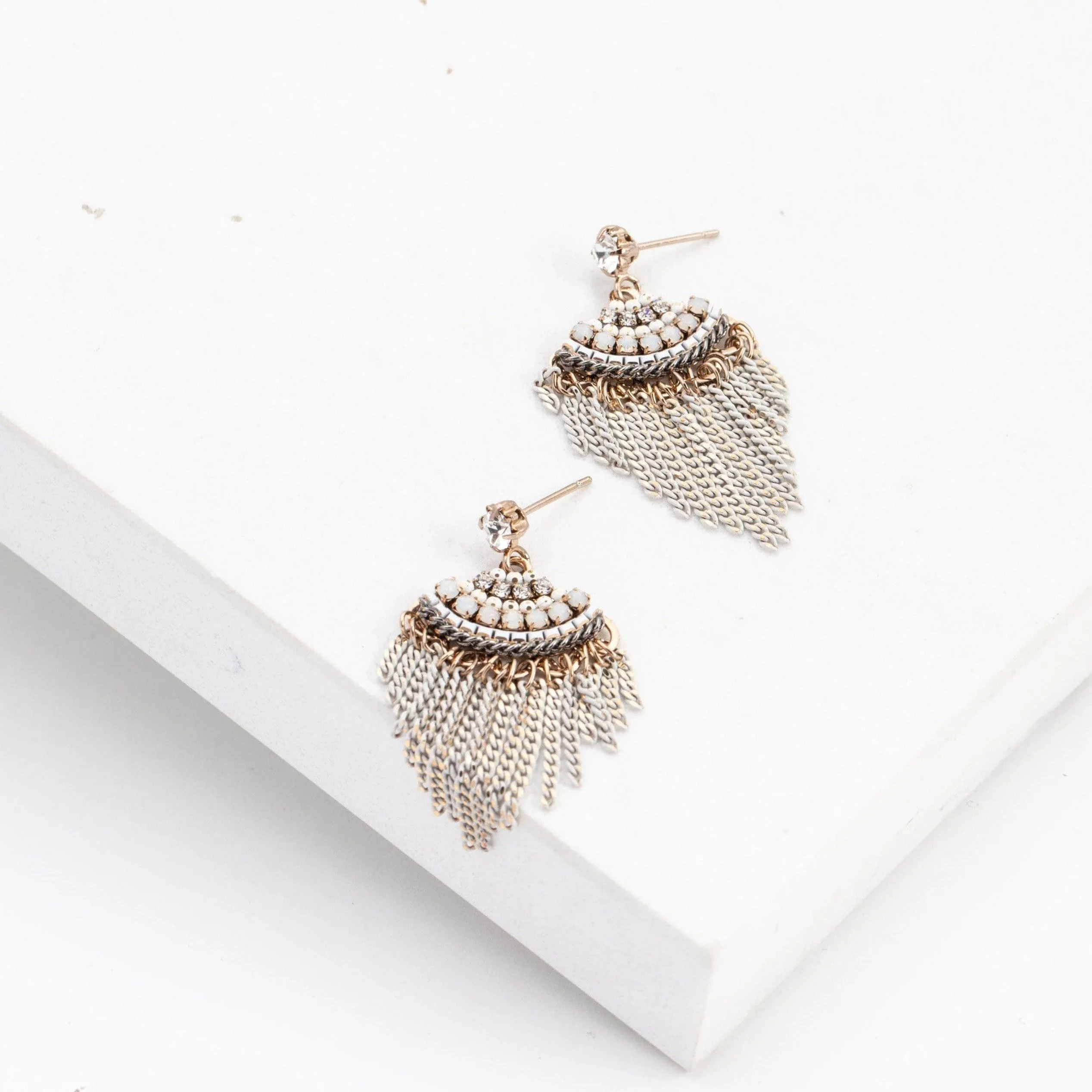 Juliette Fan Fringe Earrings