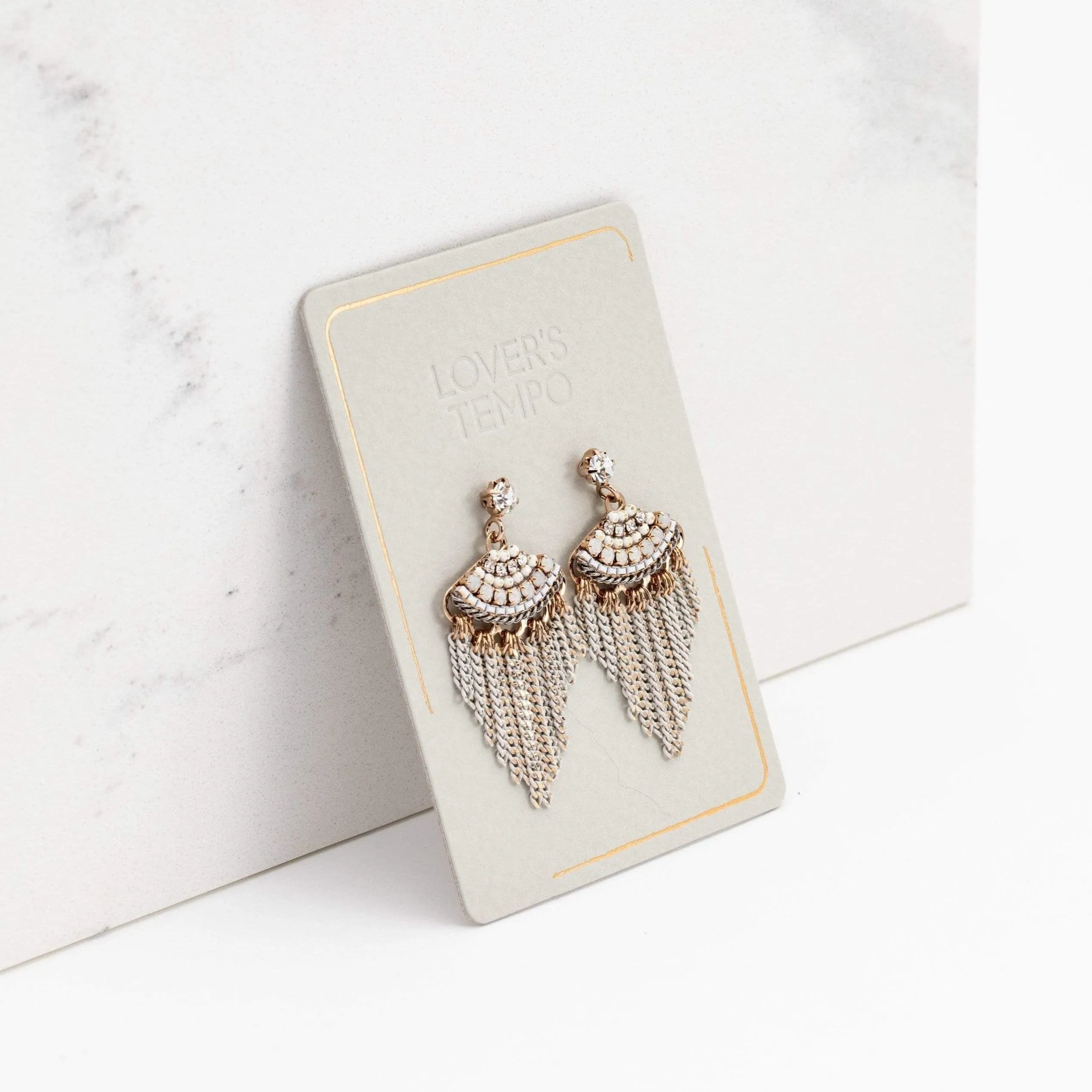 Juliette Fan Fringe Earrings