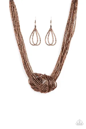 Knotted Knockout Copper-Necklace