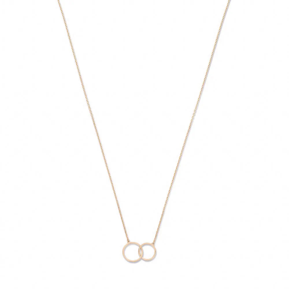 La Concorde Loulou 14 karat rose gold collier with two rings