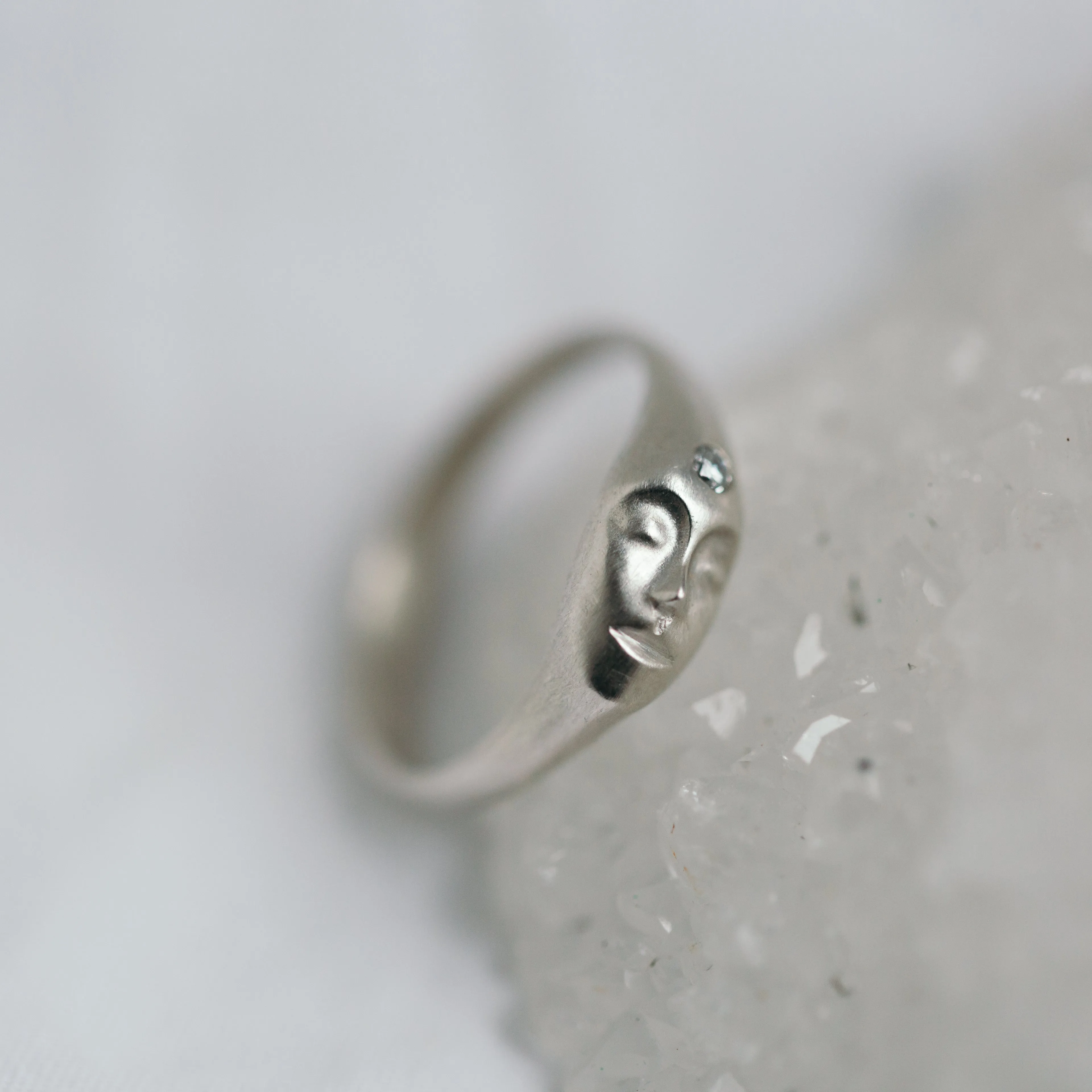 Little Grey Lady Cameo Ring