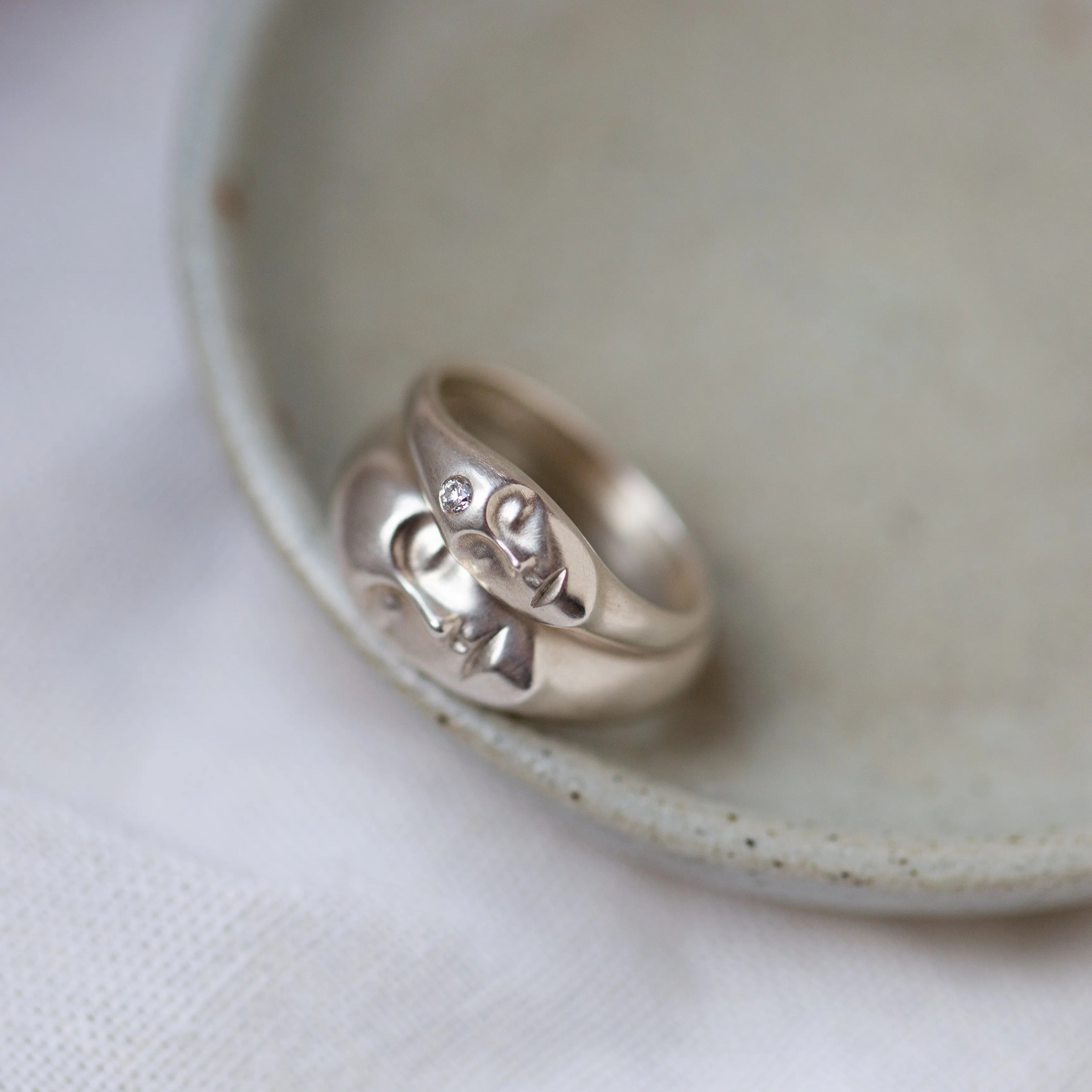 Little Grey Lady Cameo Ring