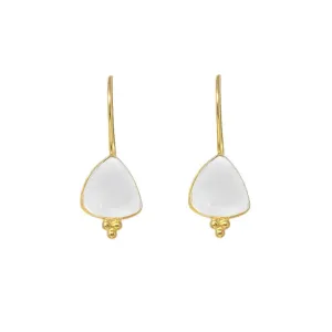 Lola White Chalcedony Earrings