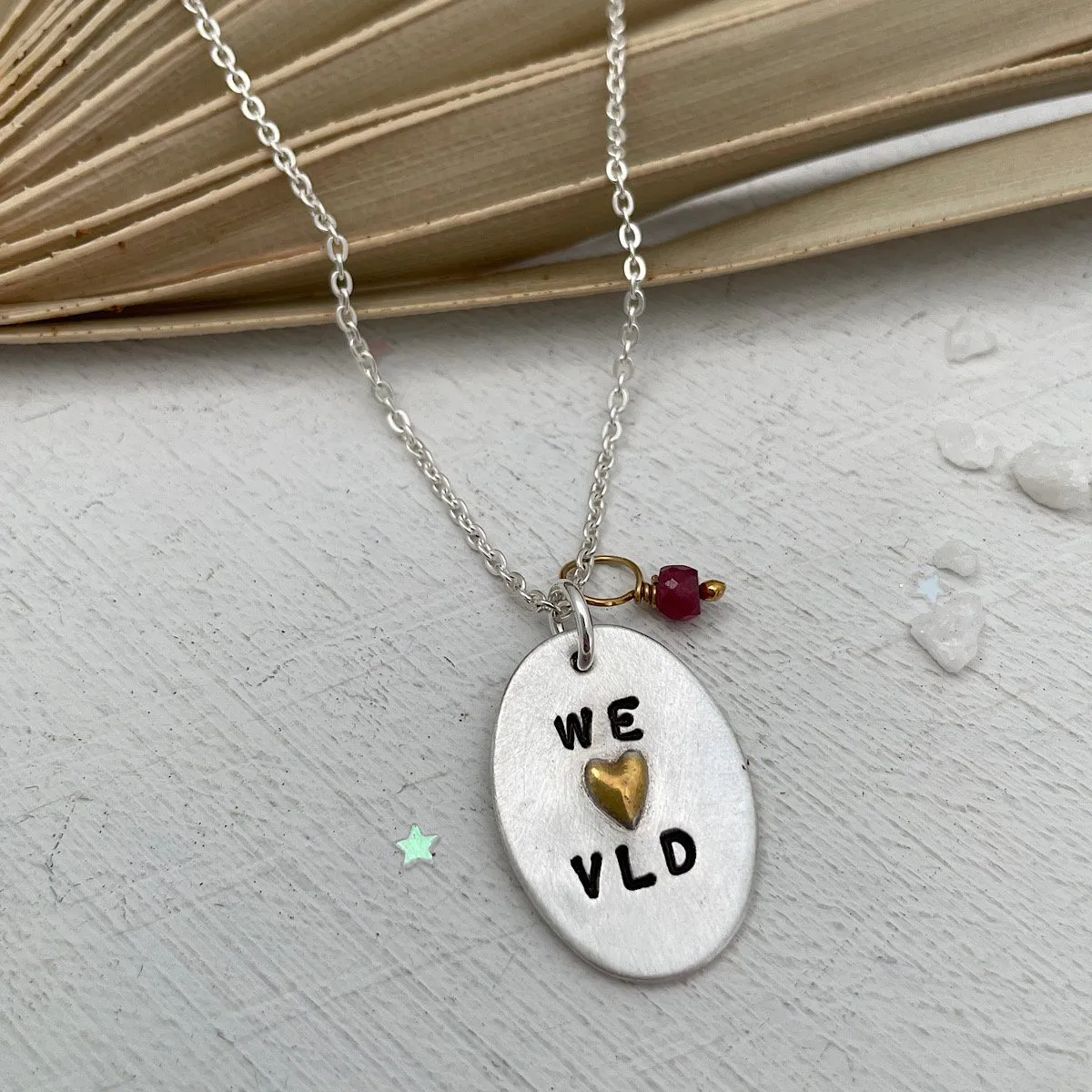 Love Monogram Tag Necklace