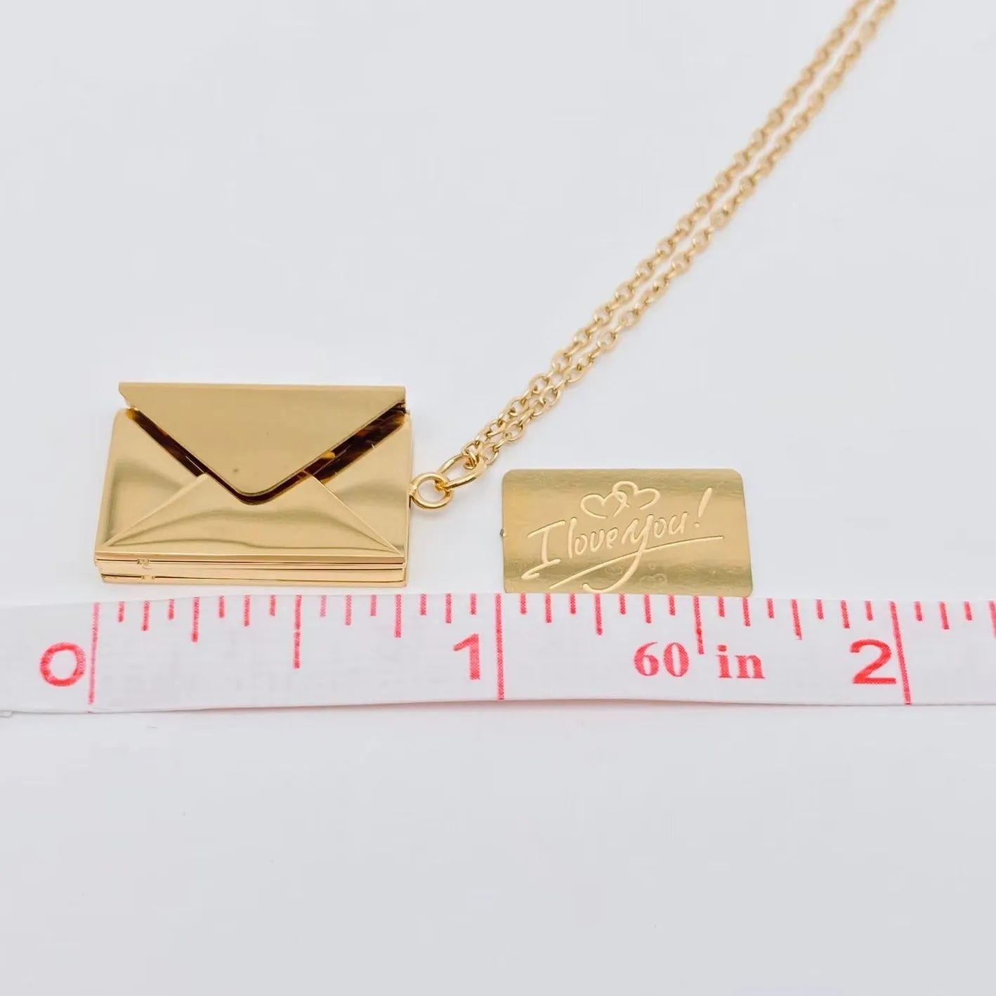 Love Note Envelope Locket Necklace