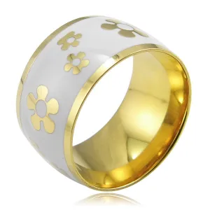 Luxury Fashion Enamel Jewelry Women's Stainless Steel Resin Ring New Arrival