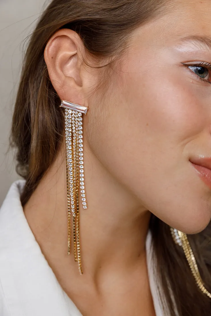 MULTI STRAND STATEMENT EARRINGS