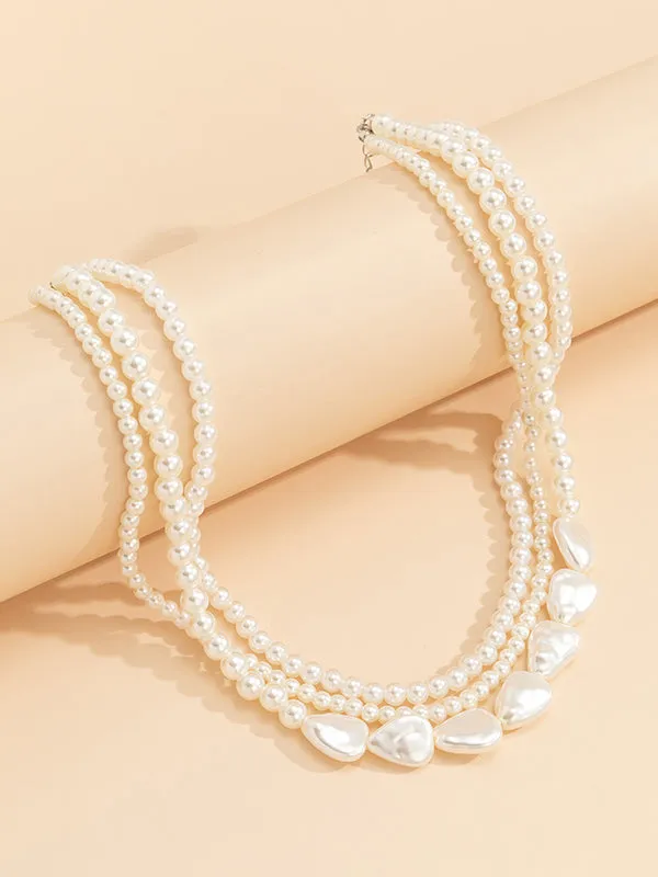 Original Vintage Multi-Layered Pearl Necklace