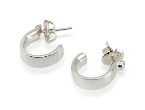 Oxbow Stirrup Earrings, Sterling Silver